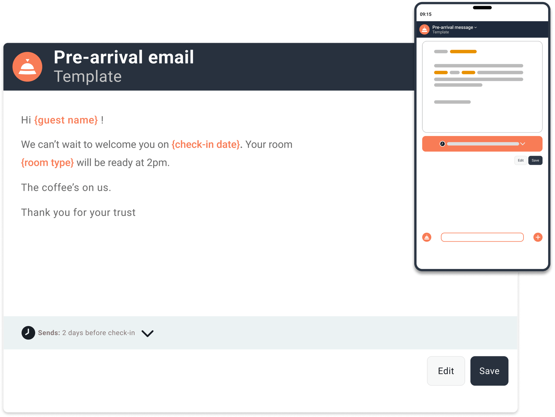 Sirvoy guest communication automations